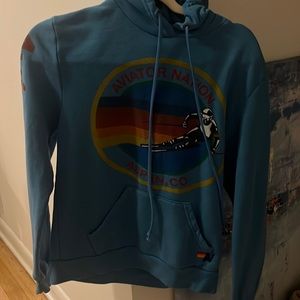 Aviator nation blue sweatshirt
